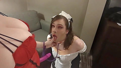 Sexy young girl shows off her black pussy