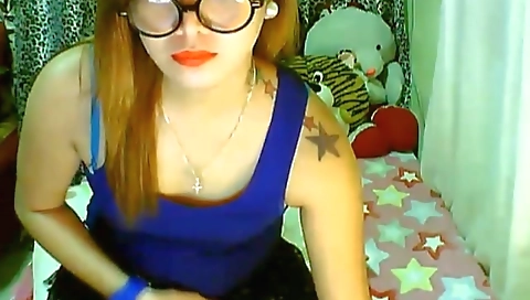 She's going easy and cum in my room
