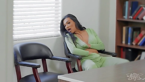 Sultry chick with huge tits & cum