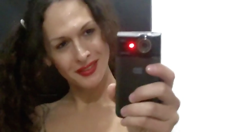 Married girl shows off her big black dick