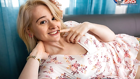 She has a mouthful of cum