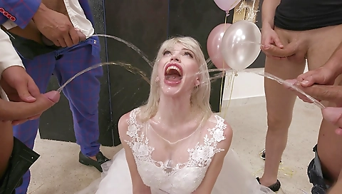 Hot blonde fucked and with a dildo