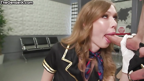 Sexy chick with huge tits fucked in her mouth